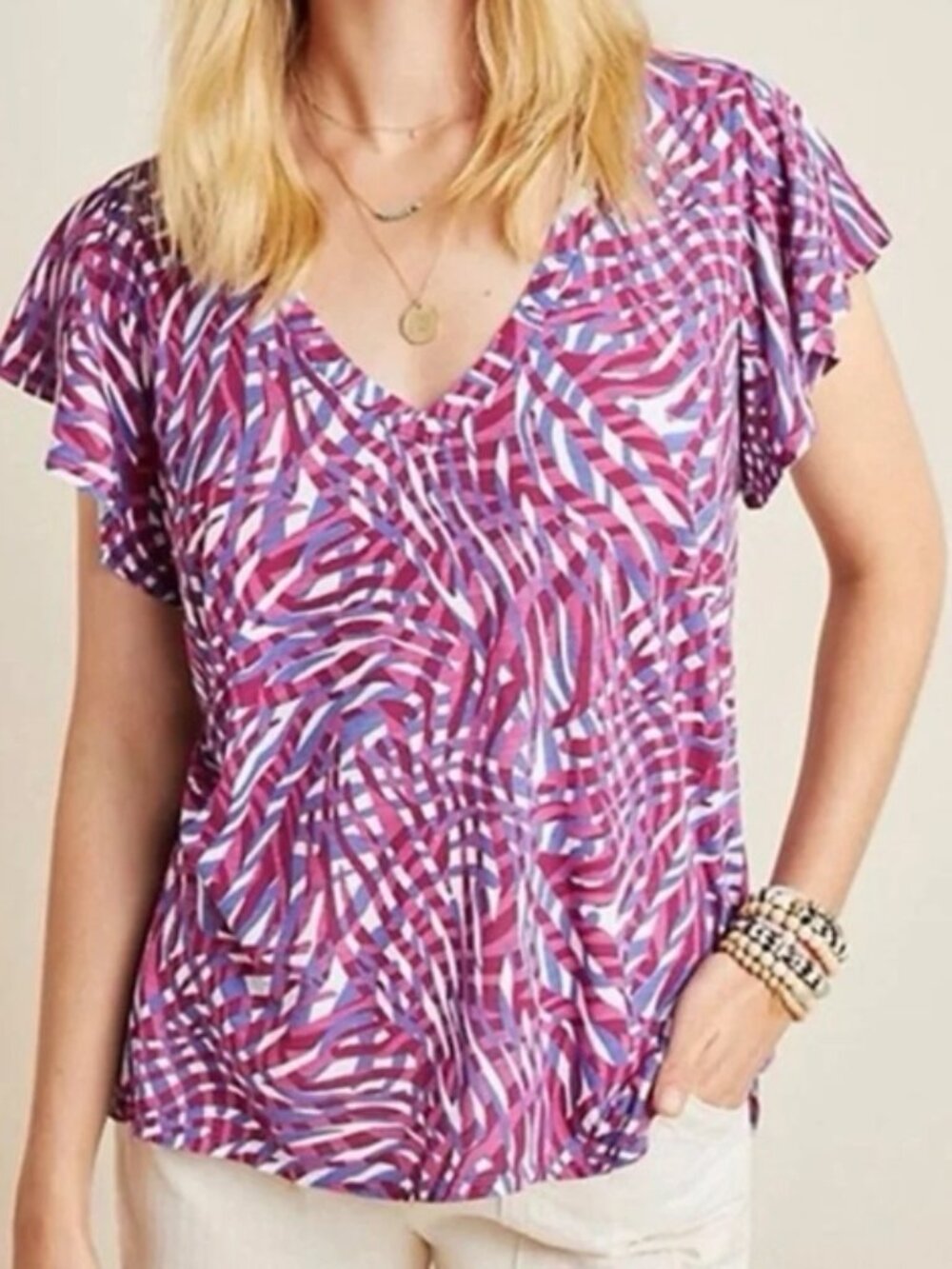 NWT Anthropologie Wayfaring Tee Size M